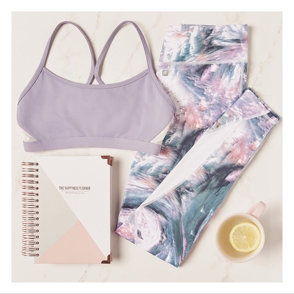 Pink and grey Fabletics Leggings - Picture 3 of 4